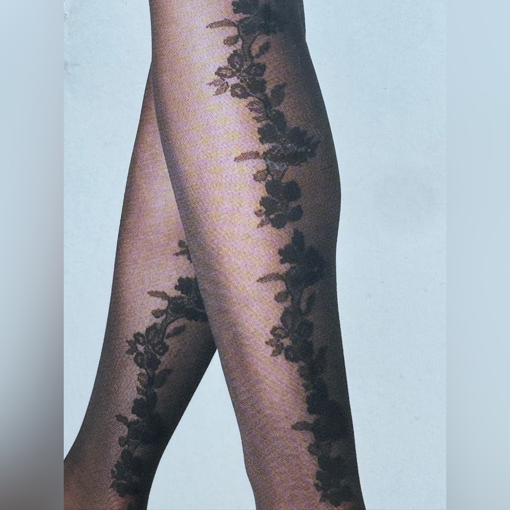 A New Day Black Thigh Highs with Stylish Back Design - Picture 2 of 5
